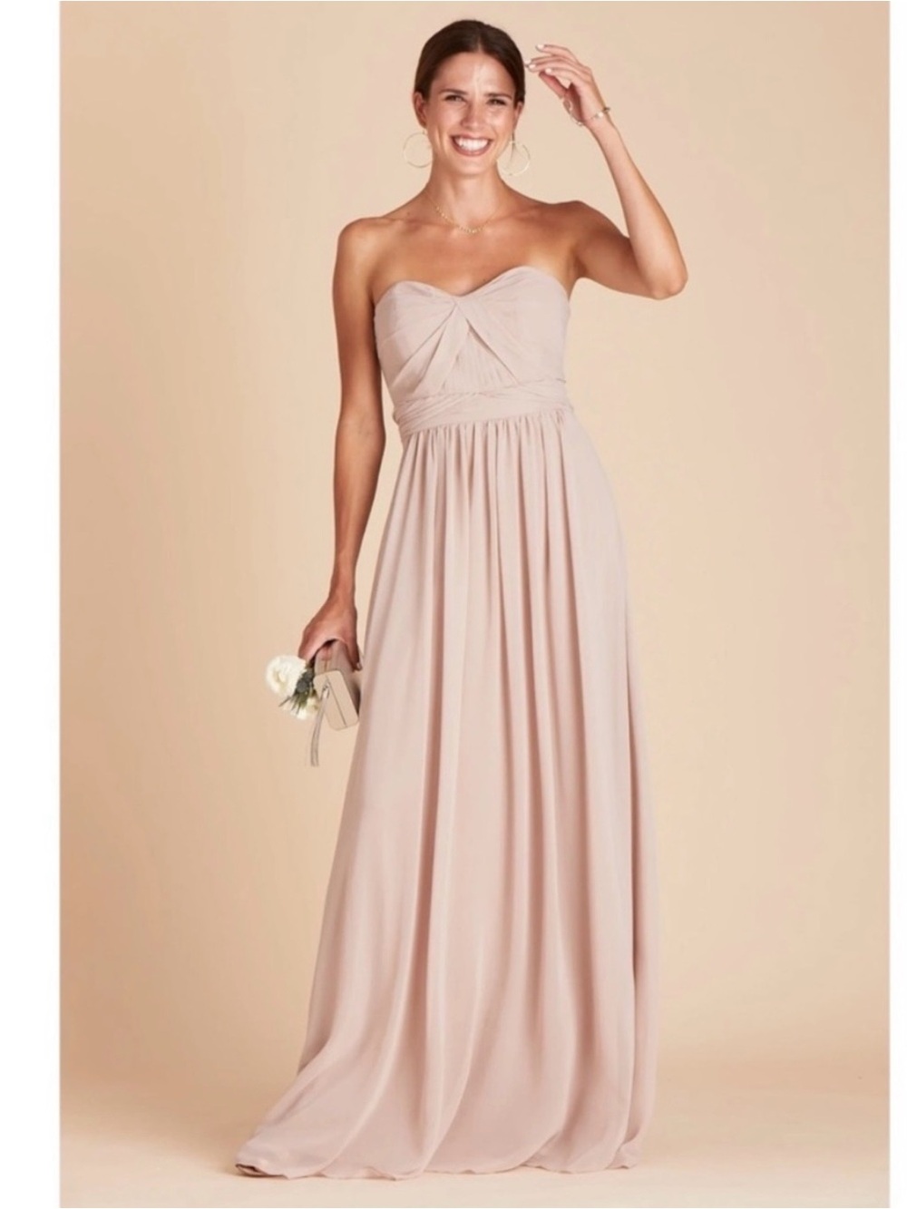 Birdy Grey Grace Convertible Dress Taupe L